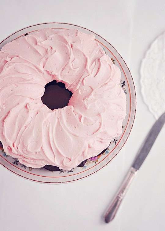 Chiffon cake glassata