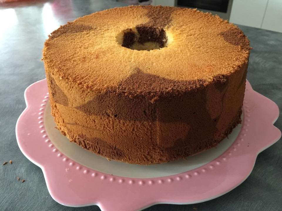 Chiffon cake marmorizzata