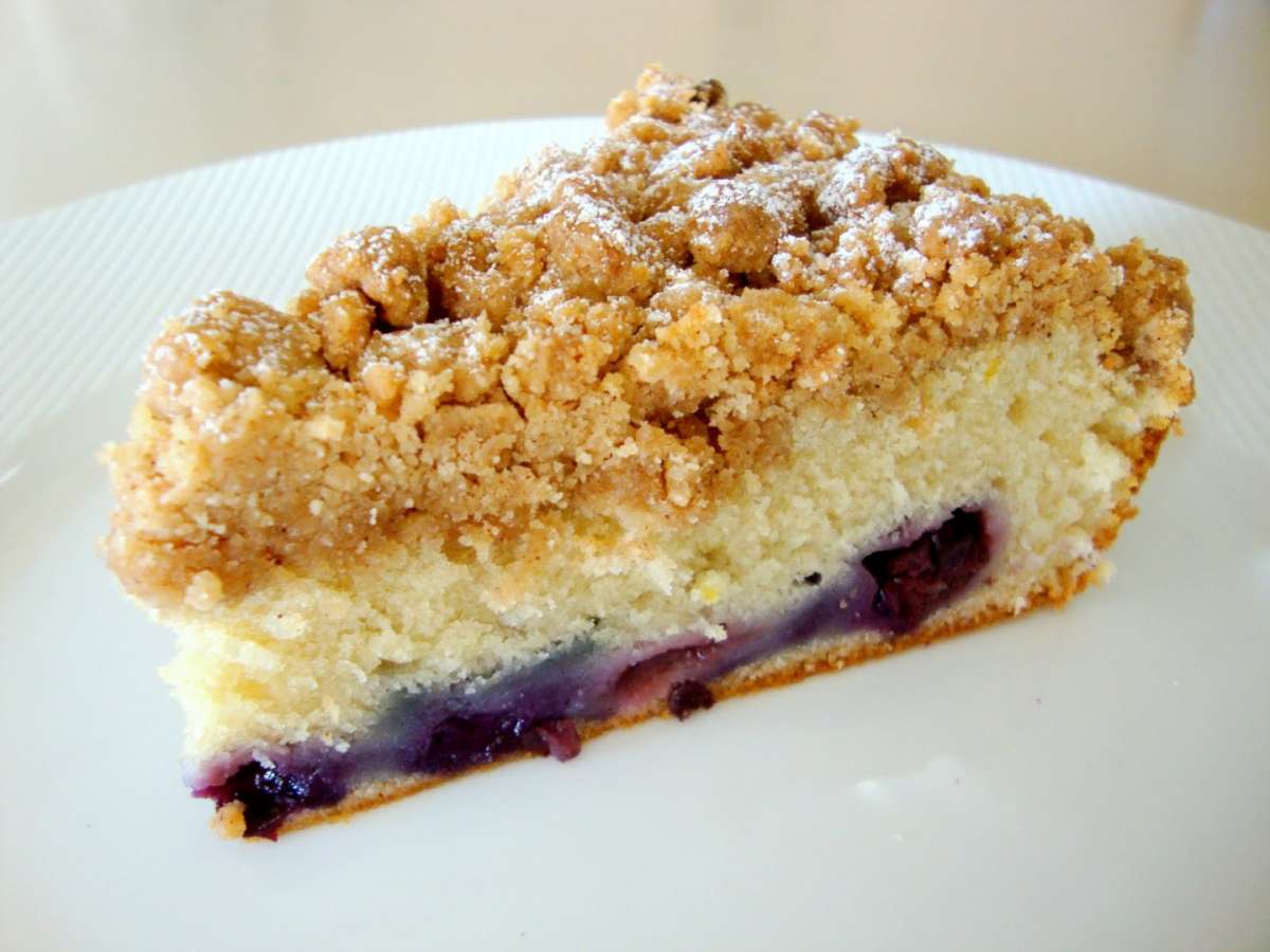Crumb Cake alle ciliegie