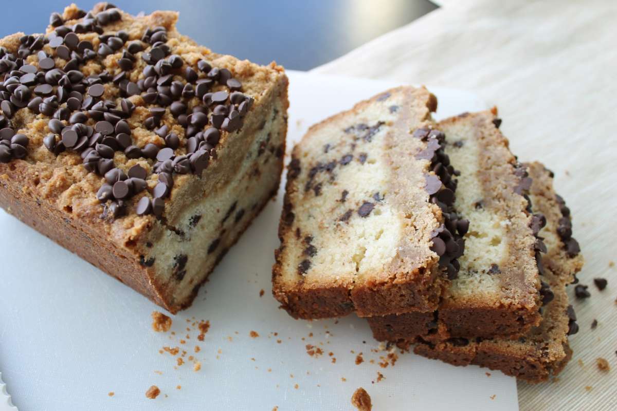 Crumb cake con gocce di cioccolato