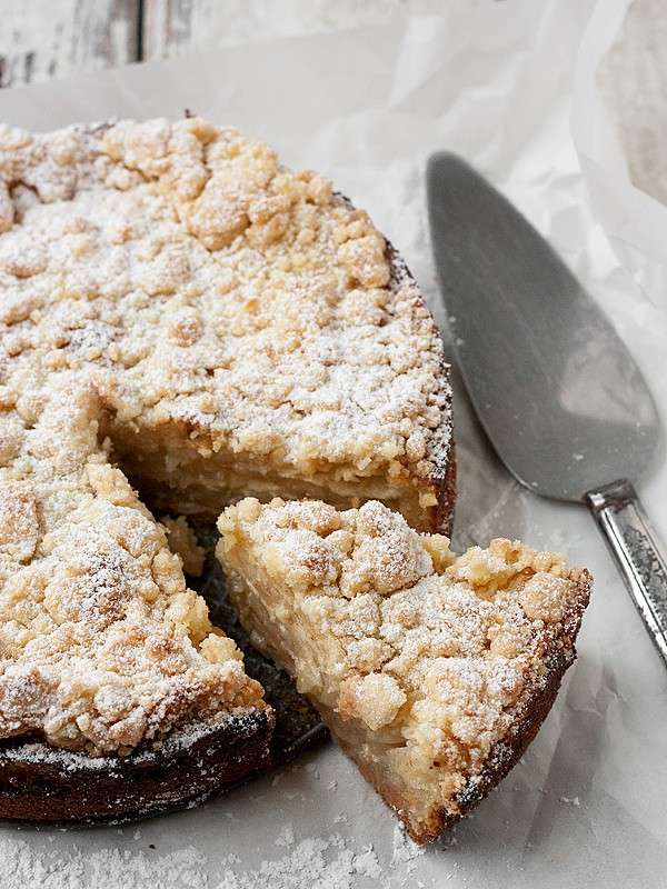 Crumb cake con mele