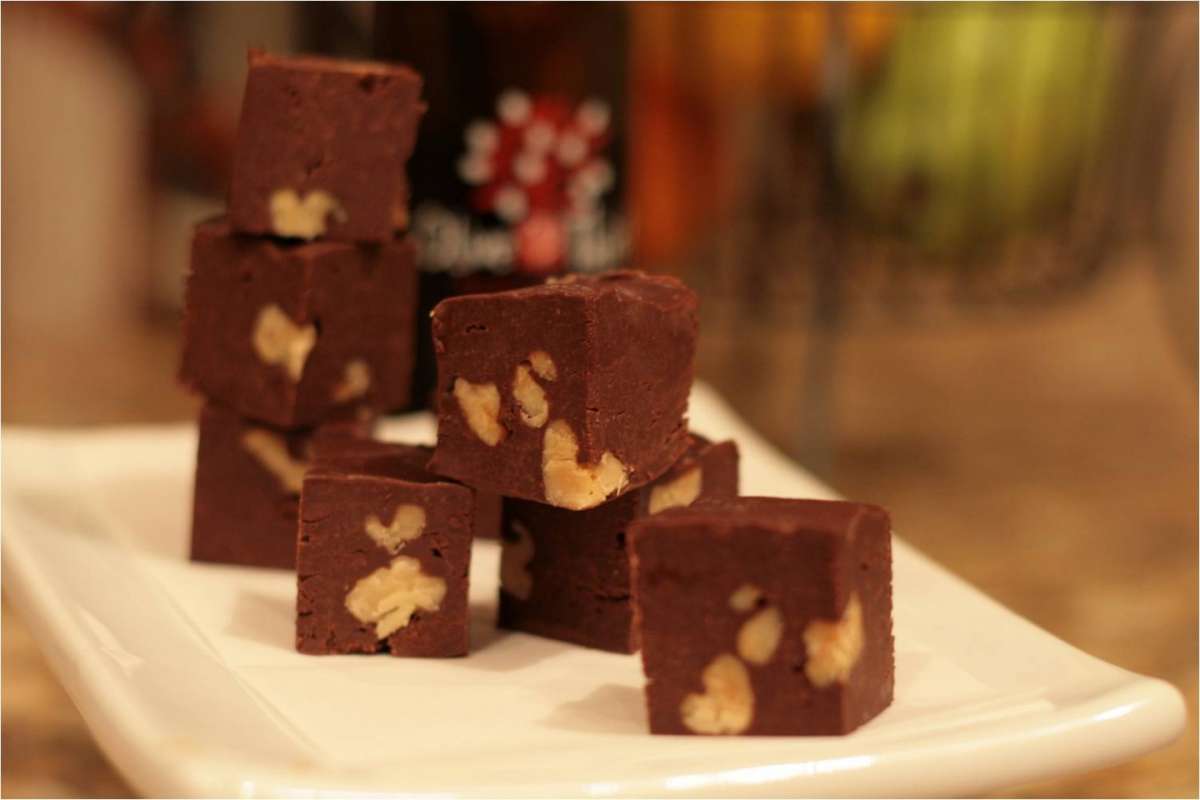 Fudge con cioccolato e noci