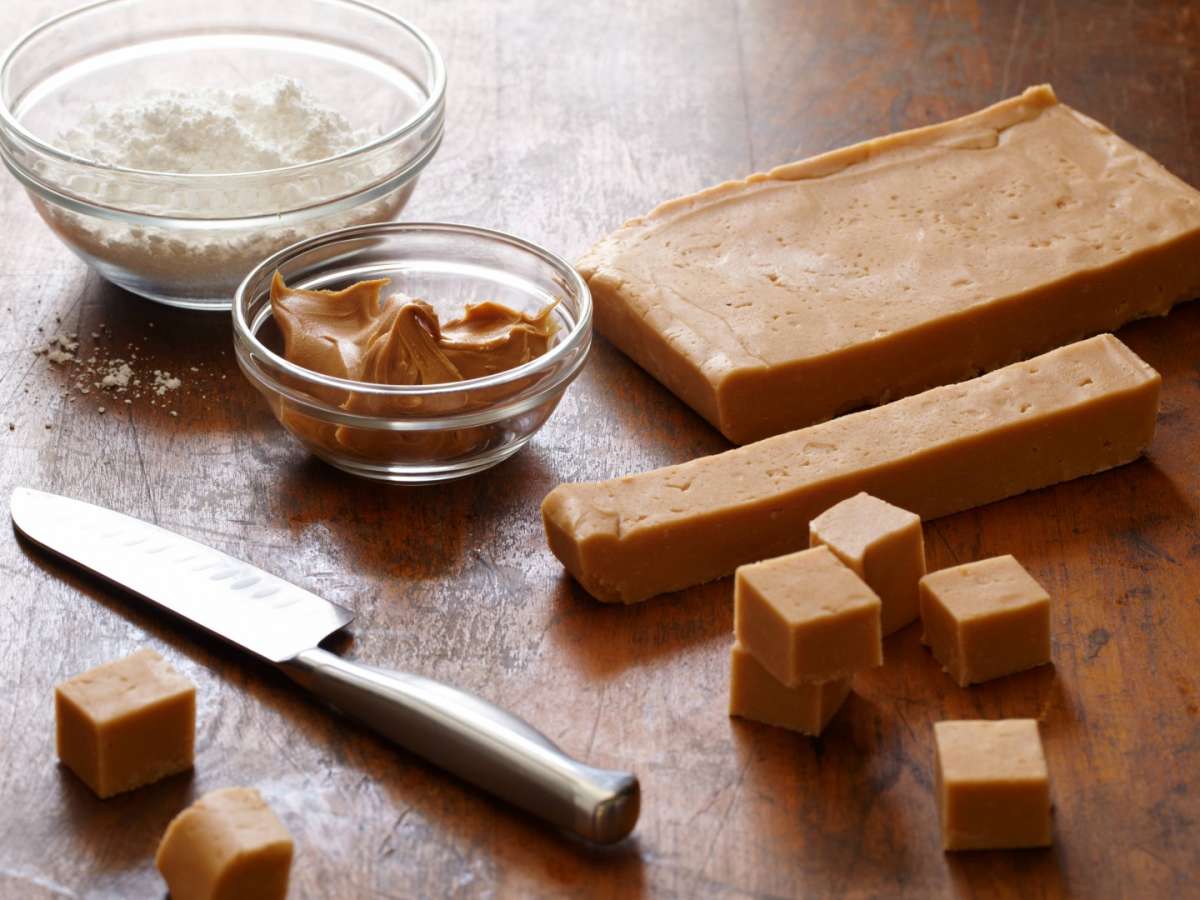 Fudge preparati con burro di arachidi