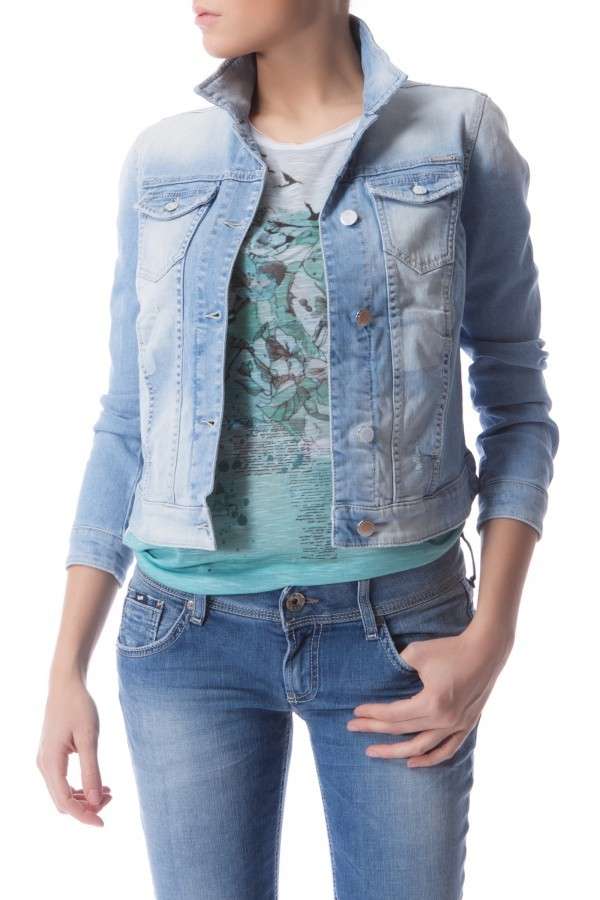 Giacca di jeans chiara