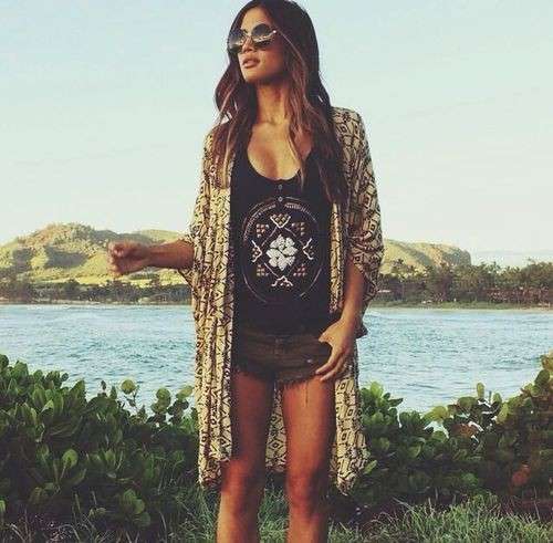 Look boho chic con canotta