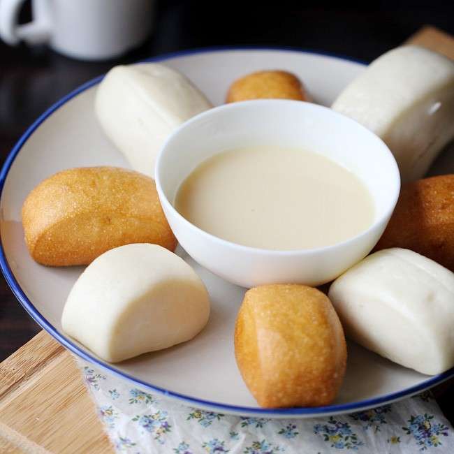 Mantou dolci con latte condensato