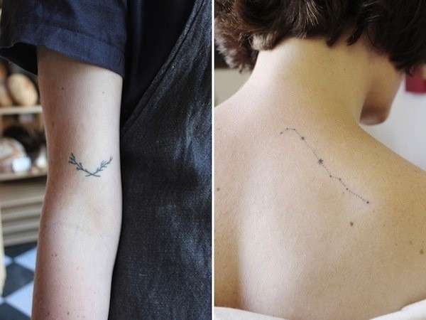 Piccoli tatuaggi braccio e spalla
