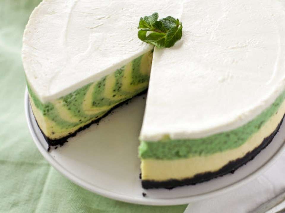 Torta alla vaniglia e menta