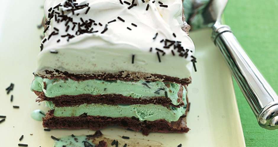 Torta fredda con menta