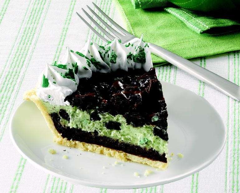 Torta menta e crema di cioccolato