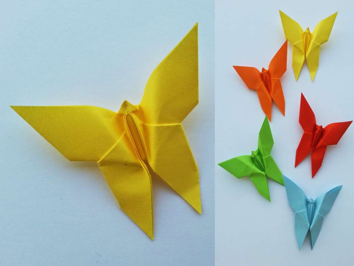 Origami a forma di farfalla