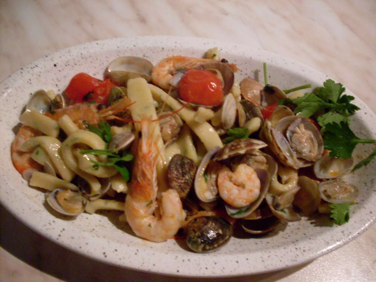 Scialatielli gamberi e vongole