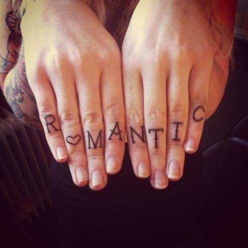 Scritta Romantic