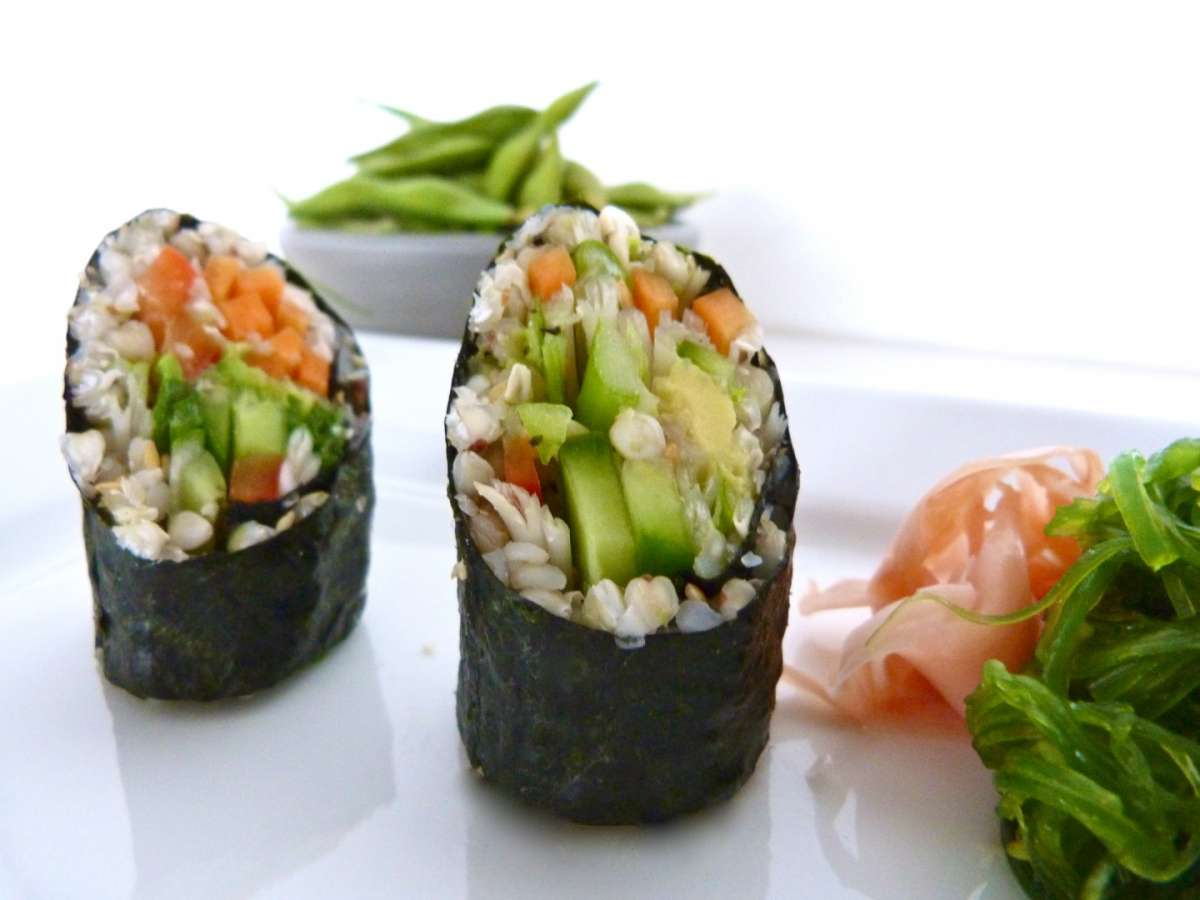 Sushi con verdure miste