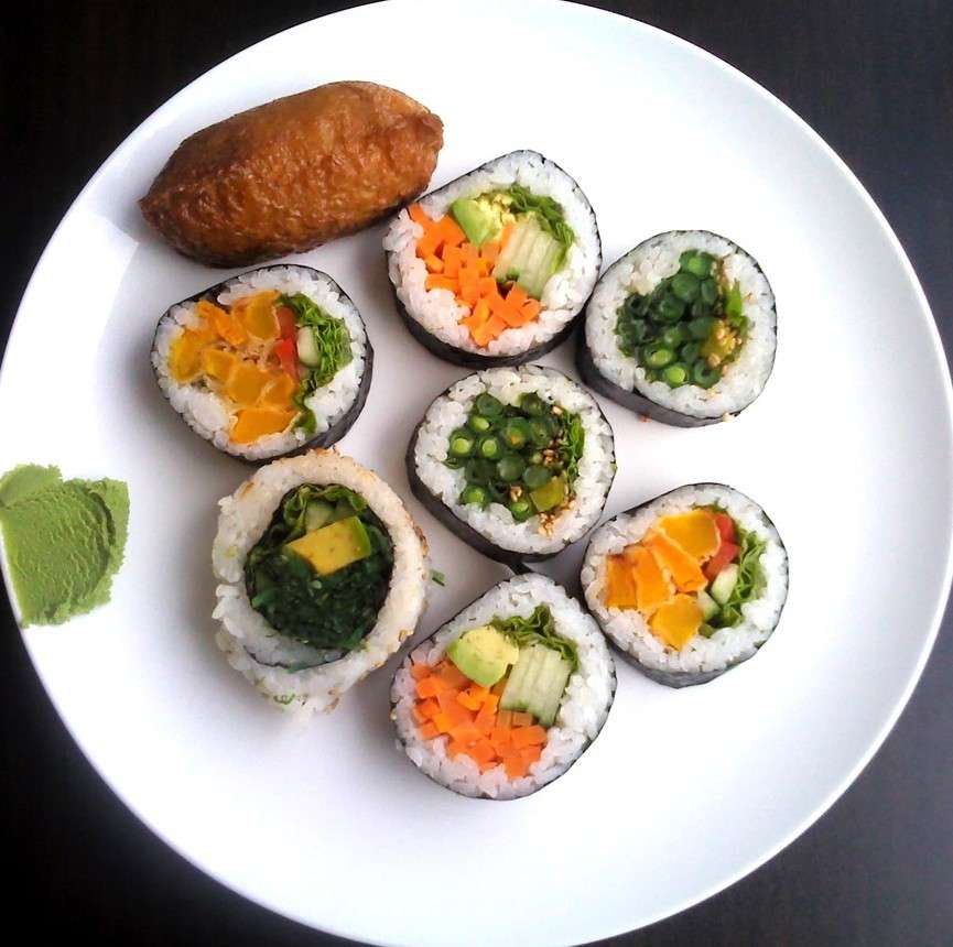 Sushi con verdure