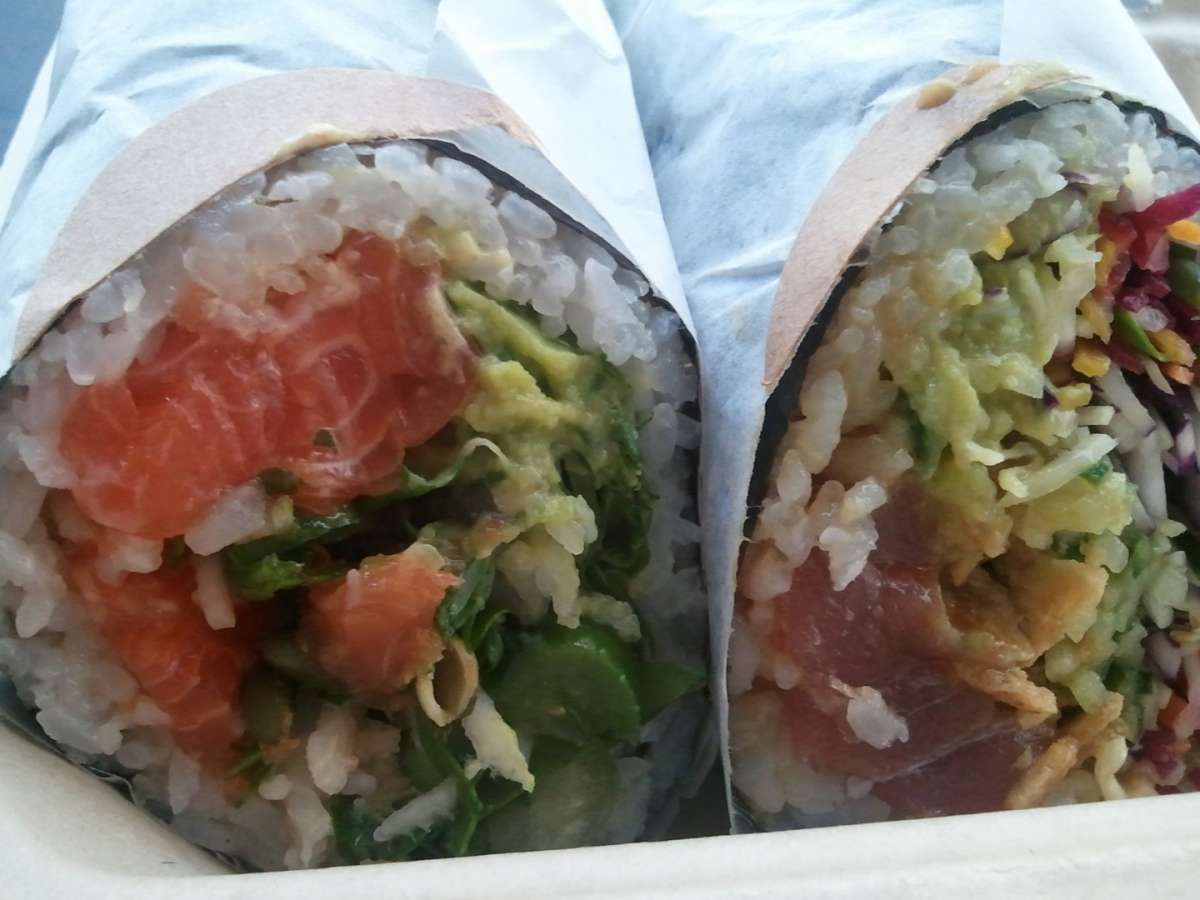 Sushirrito al salmone