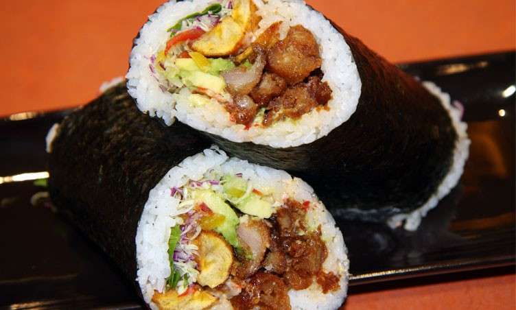 Sushirrito con carne