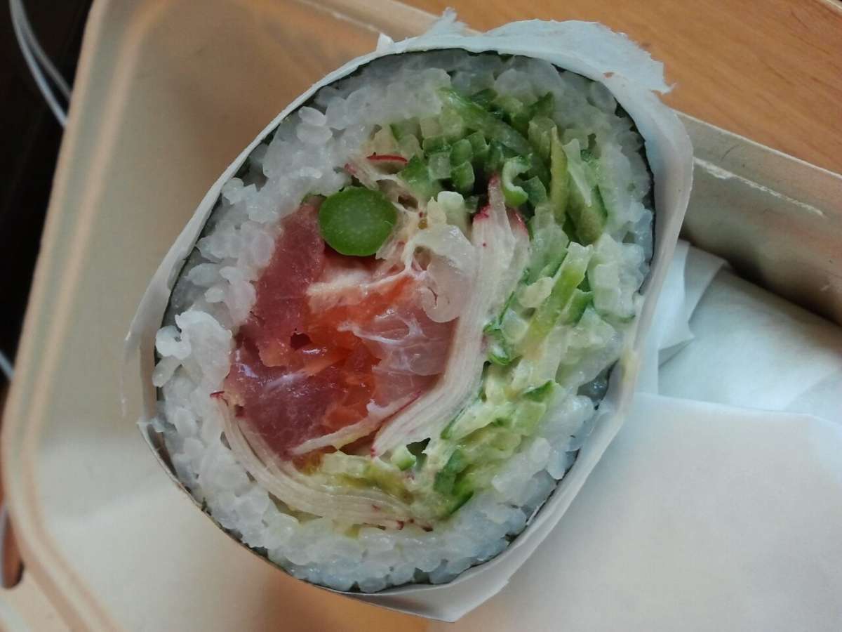 Sushirrito sandwich