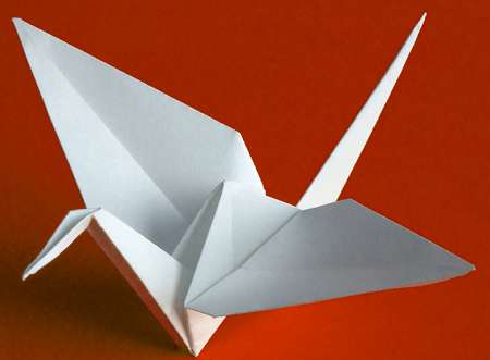 Un cigno in origami