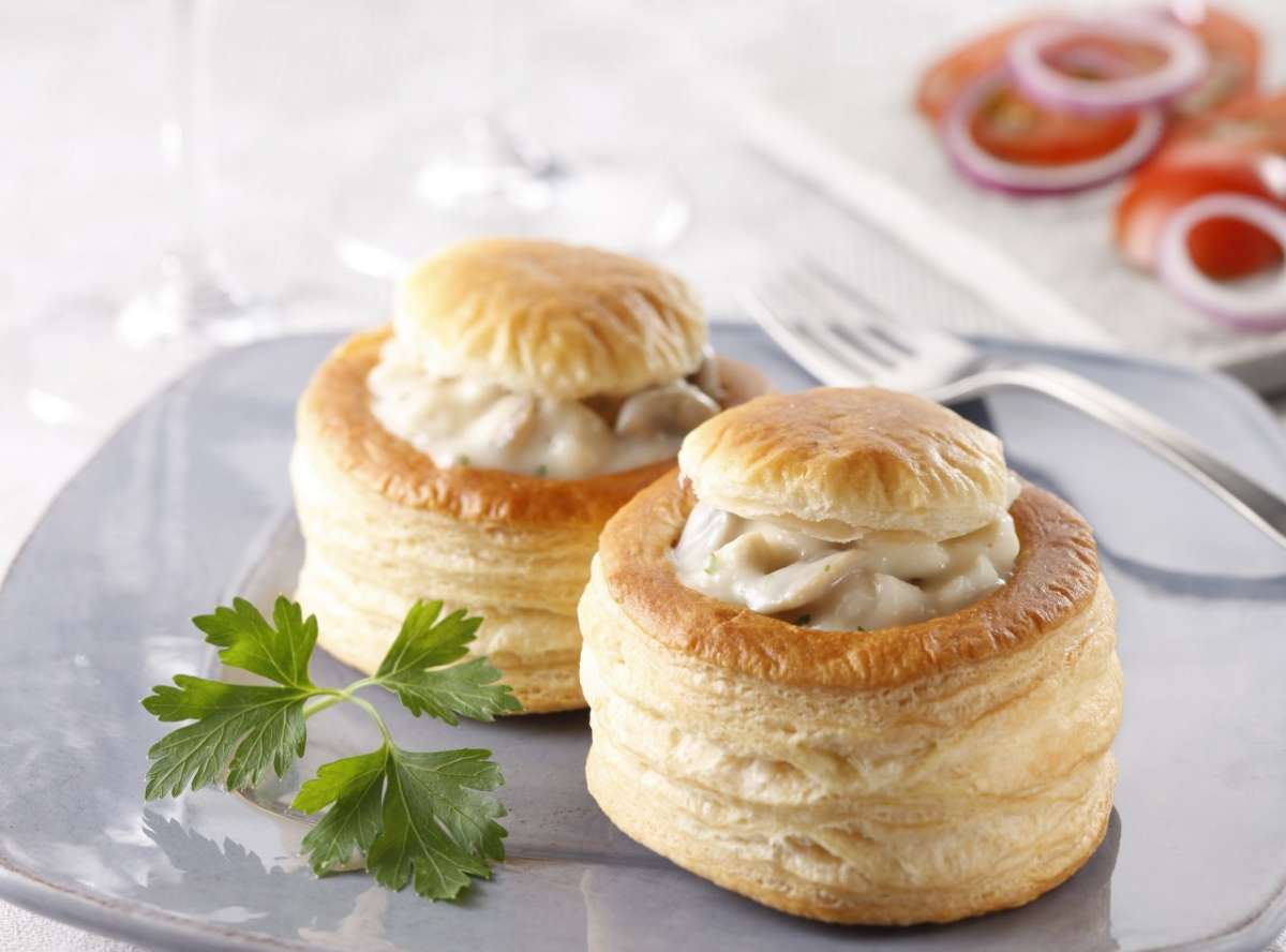 Vol au vent con crema al formaggio