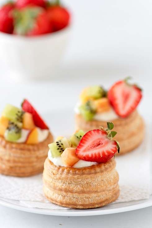 Vol au vent dolci alla frutta