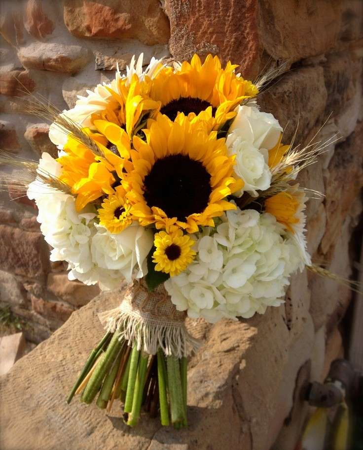 Bouquet bianco e giallo