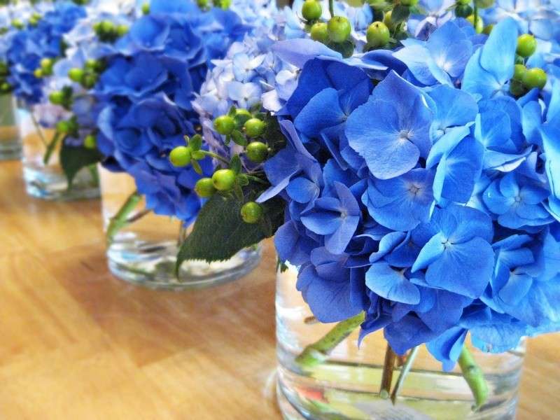 Centrotavola blu