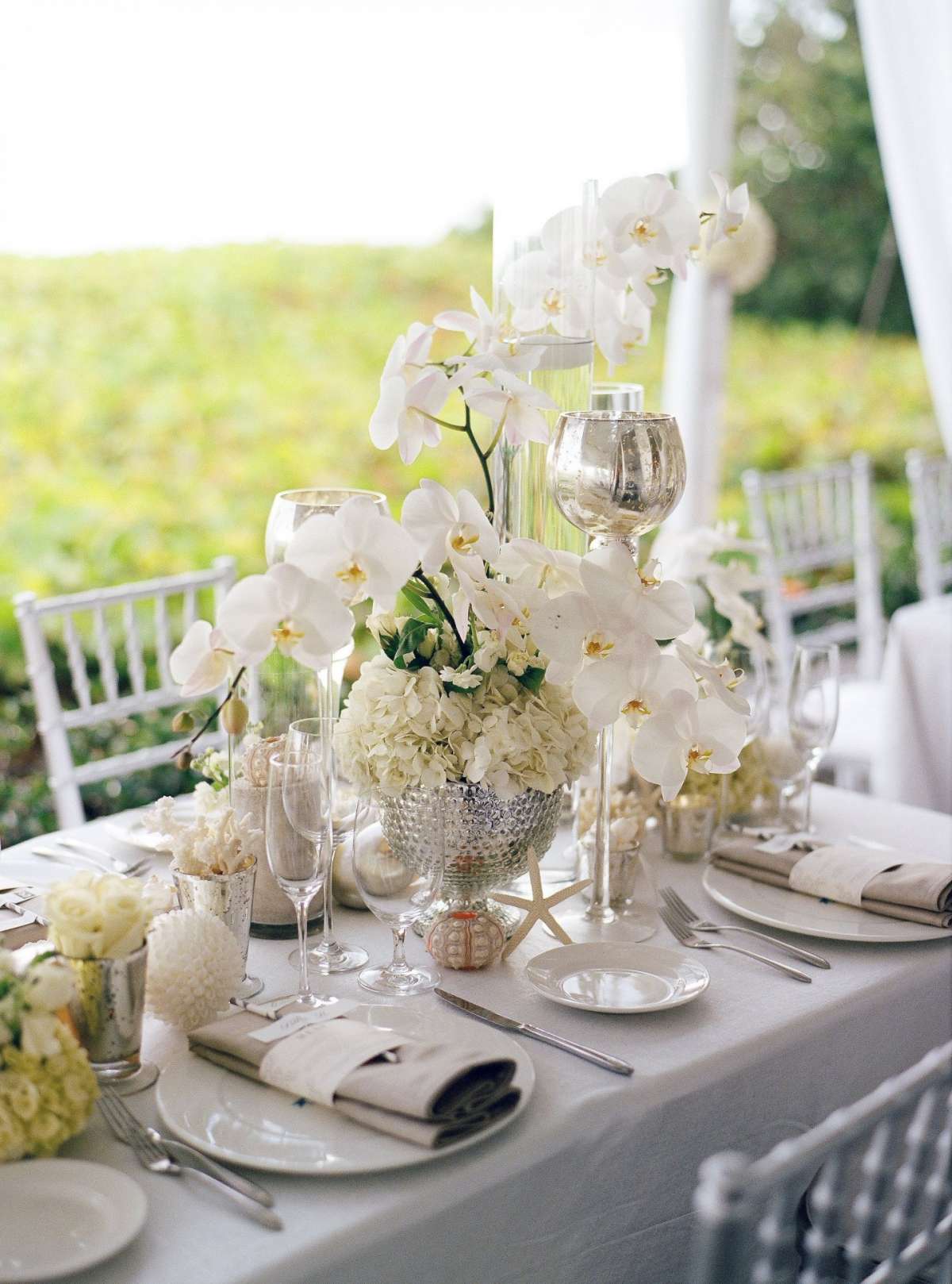 Centrotavola chic per il matrimonio