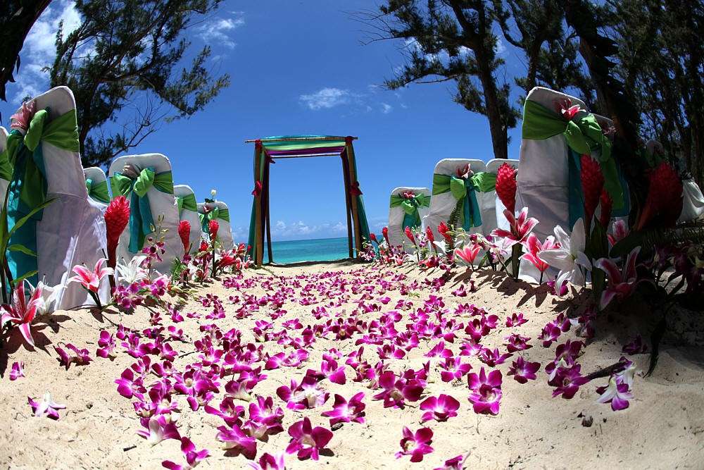 Decorazioni chic in spiaggia