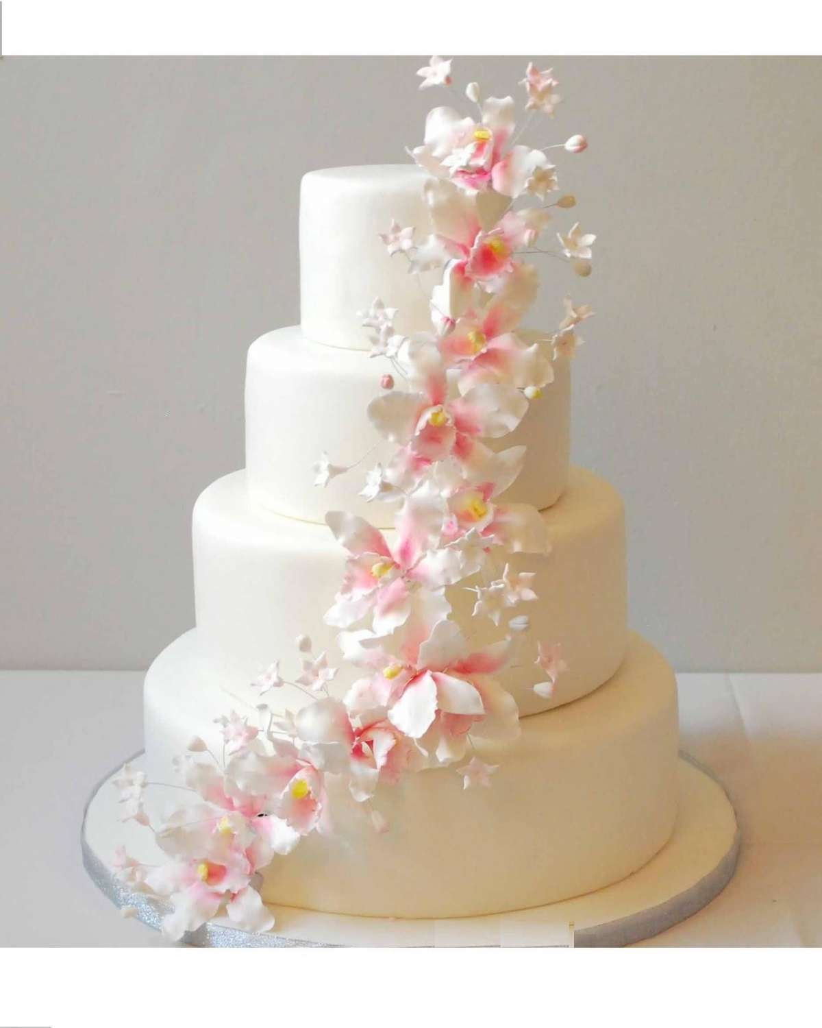 Orchidee rosa per la torta