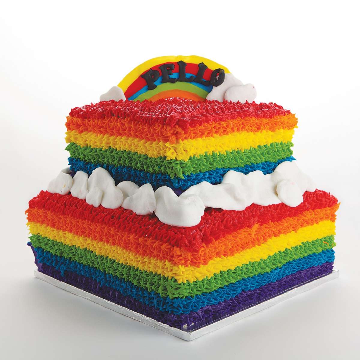 Rainbow cake per il compleanno