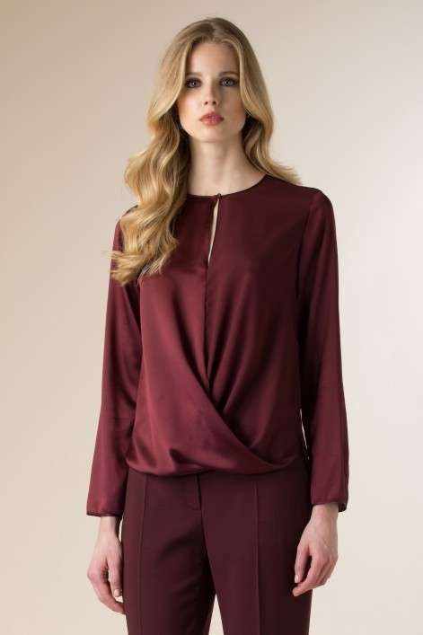 Camicia burgundy Luisa Spagnoli