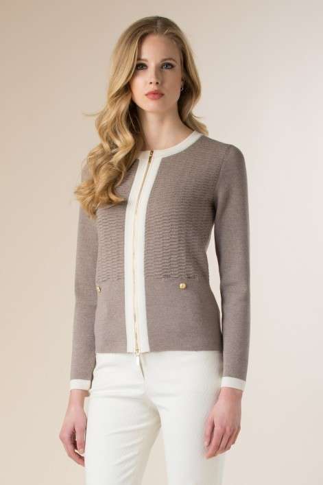 Cardigan bicolor