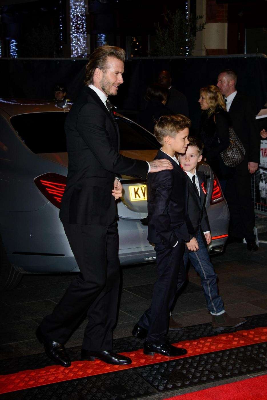 David Beckham con i figli