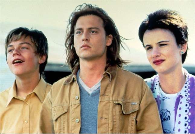 Depp con Juliette Lewis e Leonardo DiCaprio