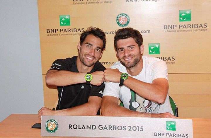 Fabio Fognini e Simone Bolelli in conferenza stampa