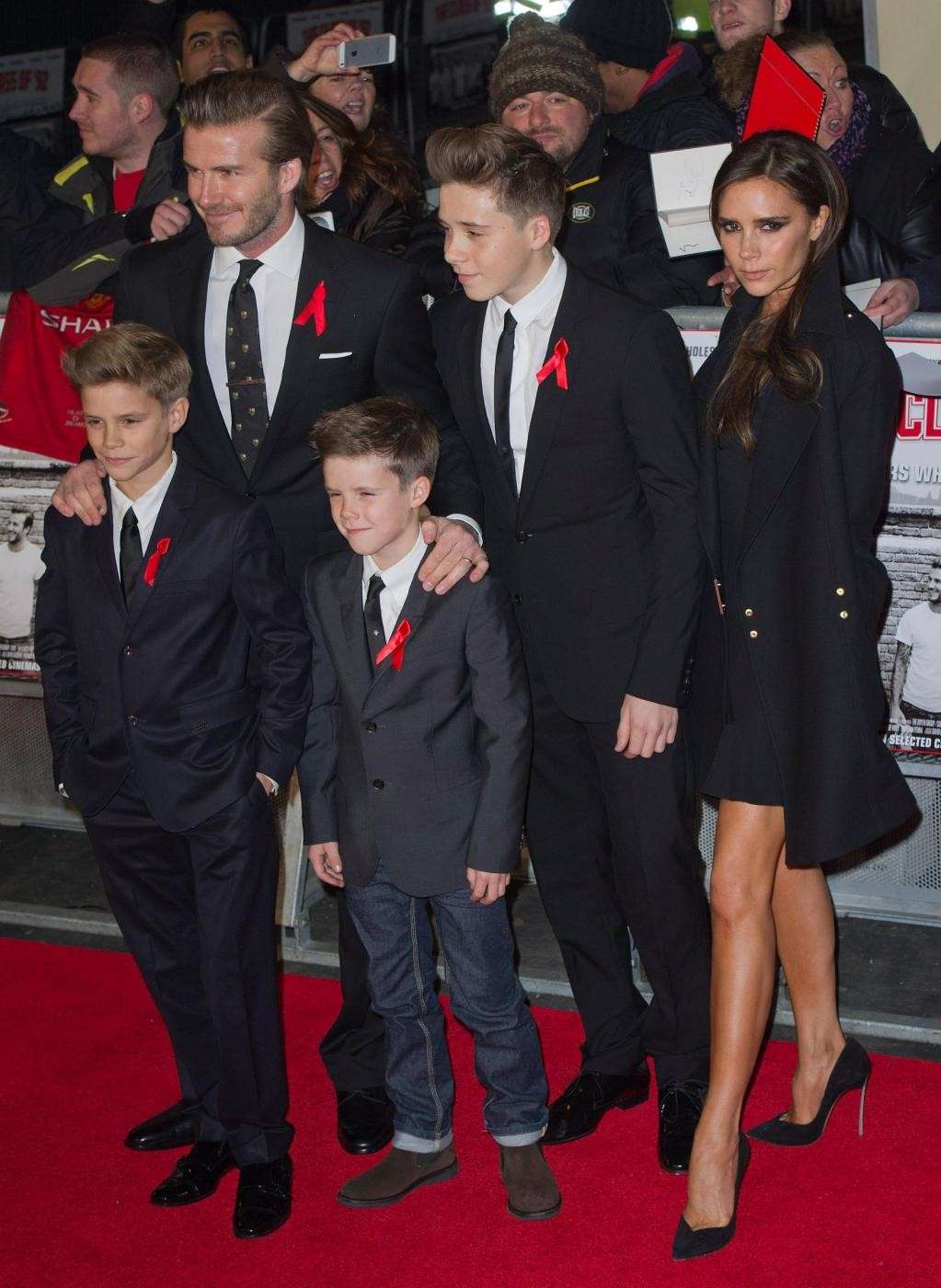 I Beckham sul red carpet londinese