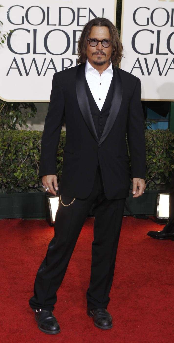 L'attore hollywoodiano ai Golden Globe Awards