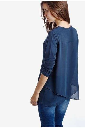 Maglia mesh blu