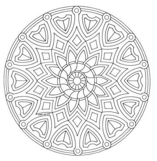 Mandala con cuori