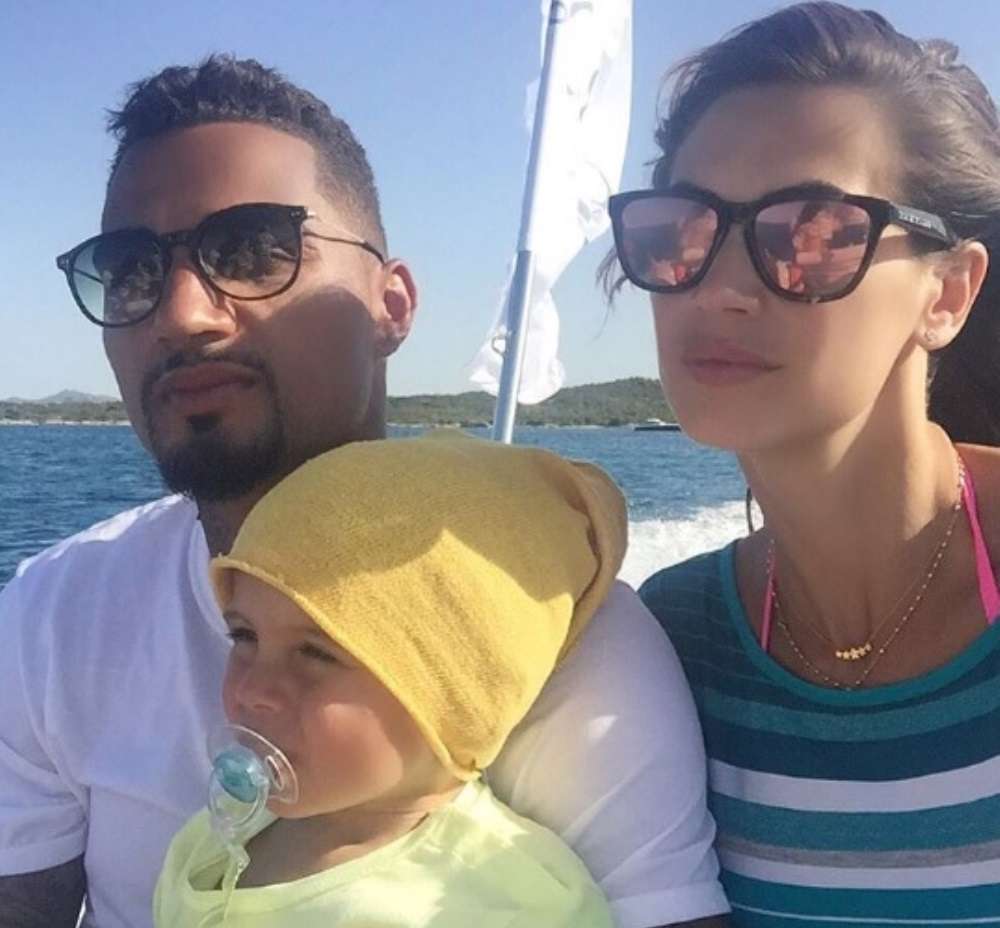 Melissa Satta e Kevin Prince Boateng con il figlio Maddox alla vigilia delle nozze