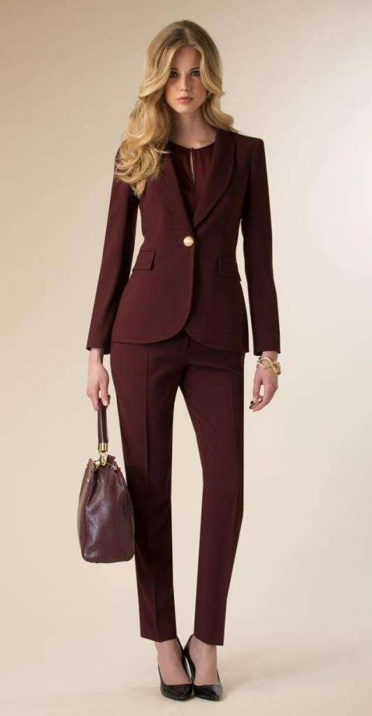 Tailleur burgundy Luisa Spagnoli