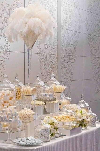 Allestimento di dolci in stile anni '20