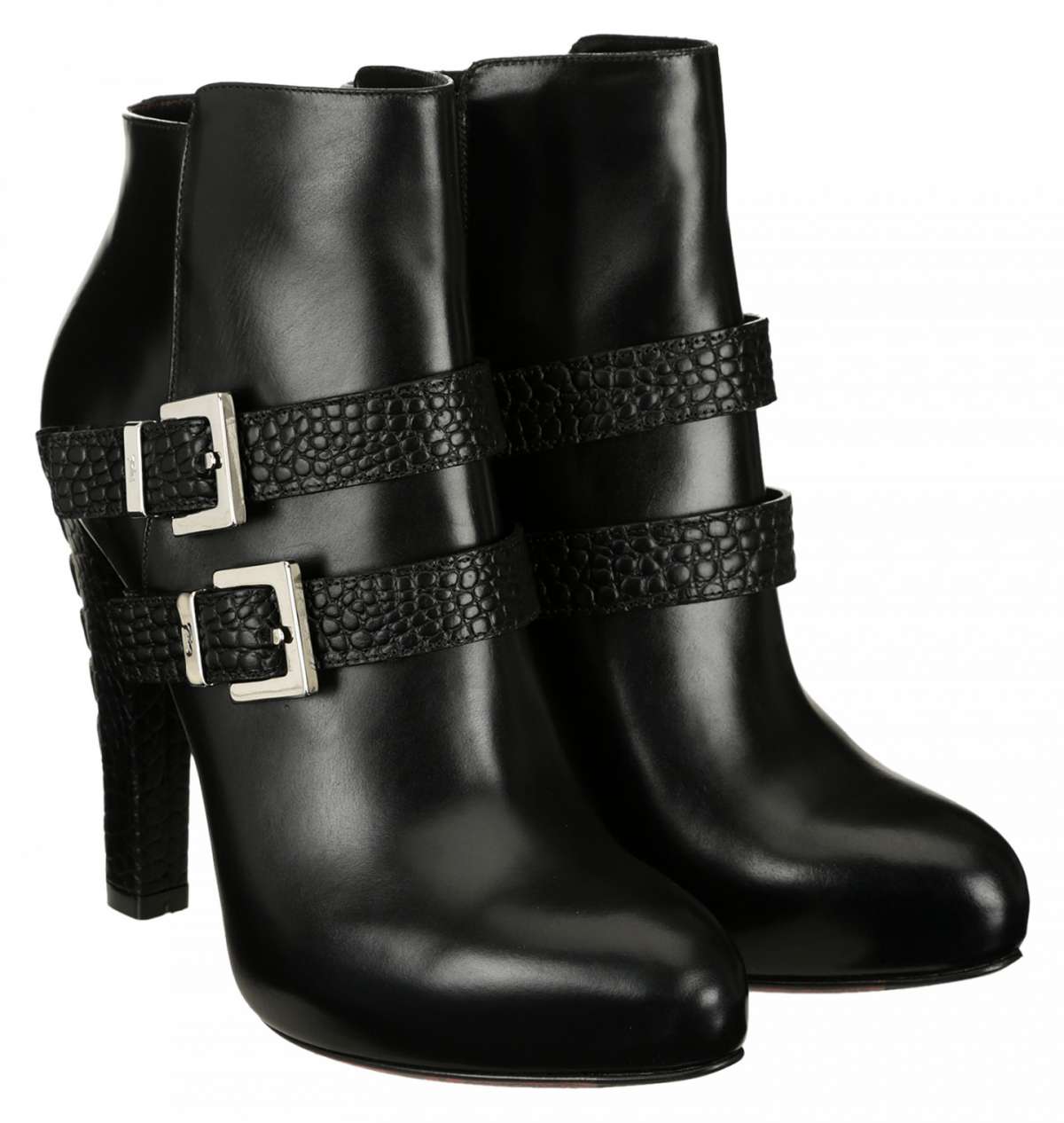 Ankle boot in pelle con tacco Cesare Paciotti