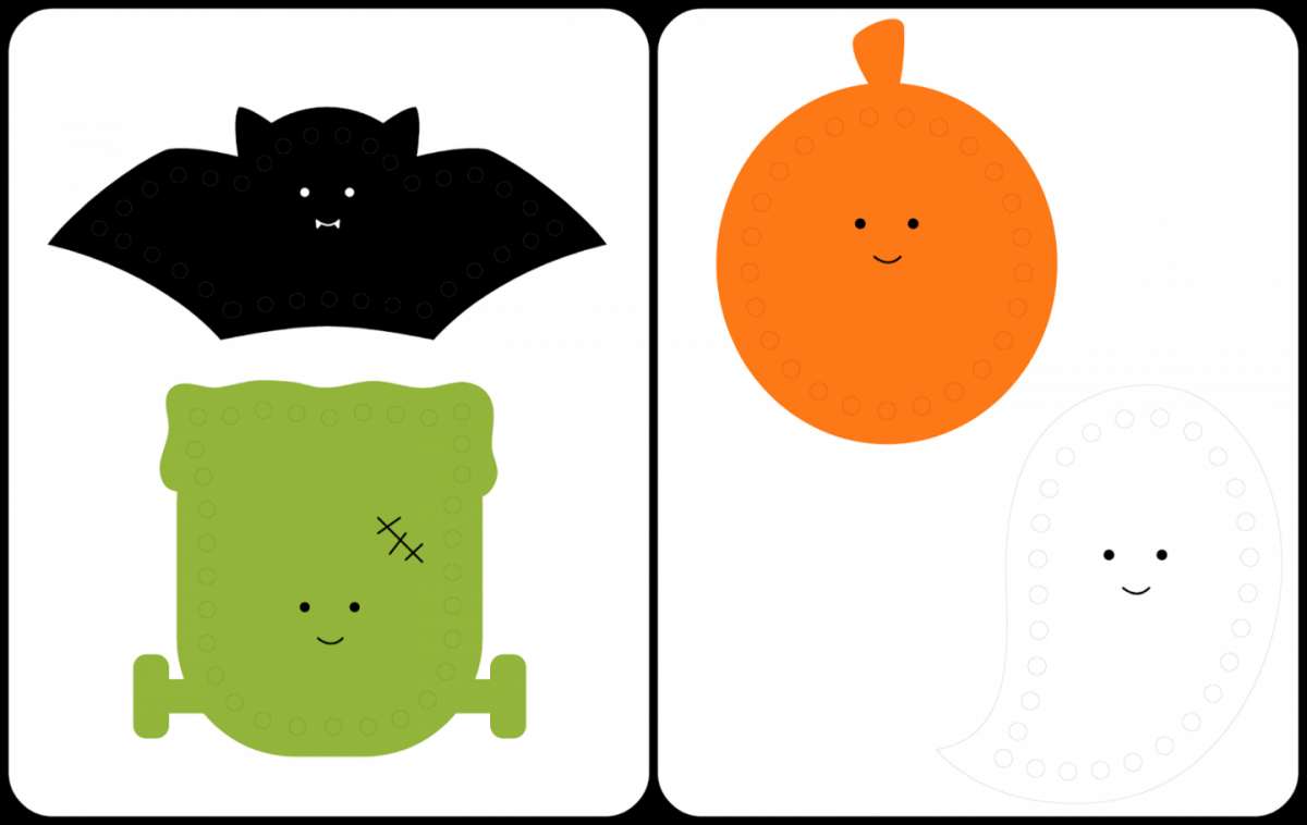 Cartoline di Halloween da stampare
