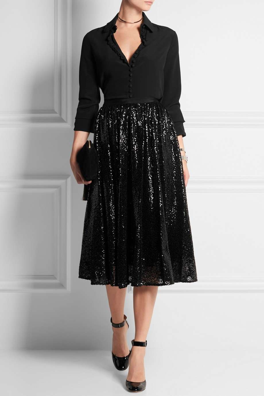 Gonna in tulle con paillettes Michal Kors