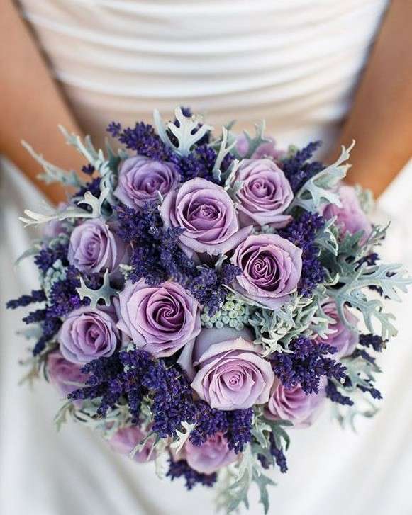 Il bouquet color lavanda