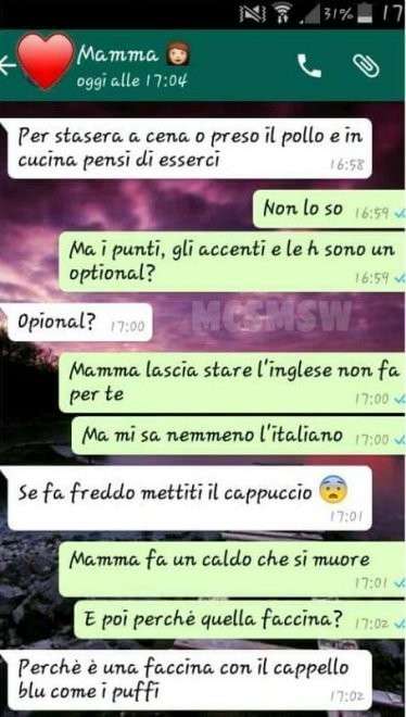 L'italiano e le interpretazioni discutibili di una mamma