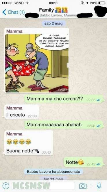 La battuta hot della mamma