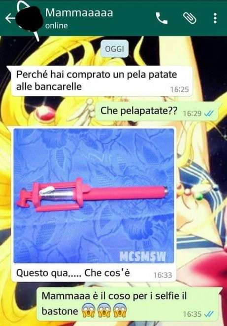 La buffa gaffe di una mamma